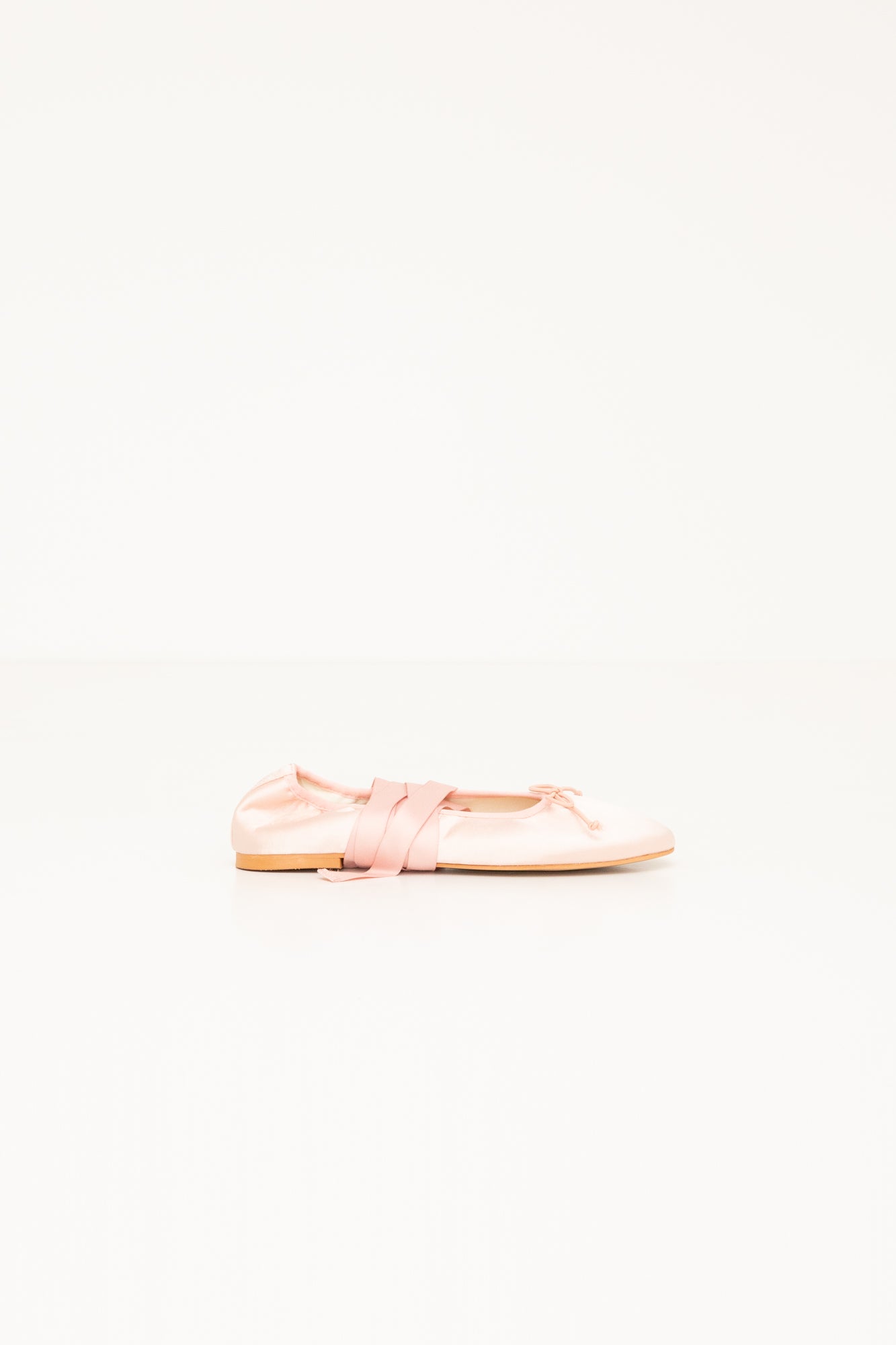 Öffen フリル付きピンクフラットシューズ　39 ベルト付きフリルバレエシューズ （バレエシューズ）｜PINK