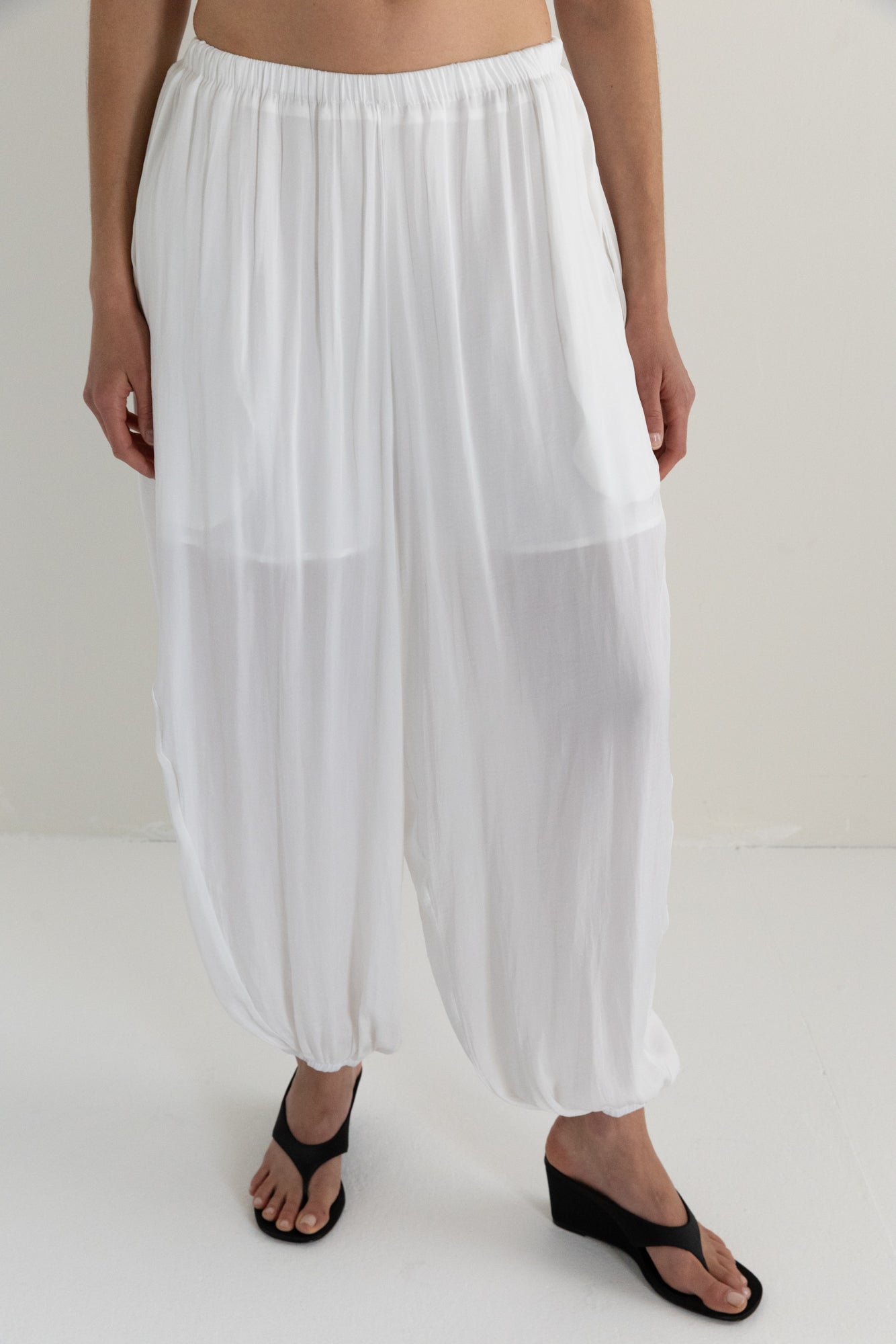 nala dress pants White ナラ　ドレスパンツ Nara - Pant – Shop-Pêche